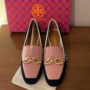 NWT TORY BURCH JESSS 55M PUMPS NAVY PINK